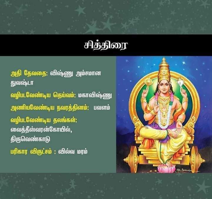 chithirai nakshatra god in tamil