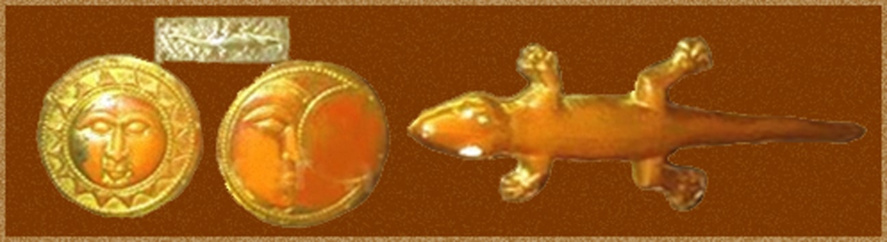 kanchipuram golden lizard image