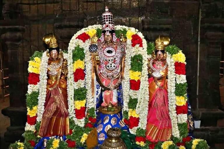 madurai koodal azhagar with sridevi bhudevi