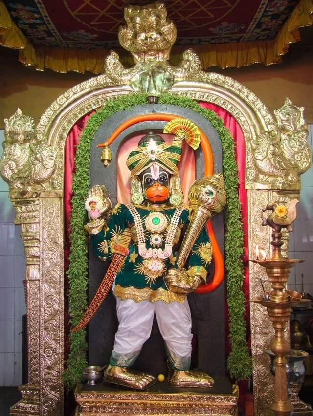 peelamedu anjaneyar temple raja alangaram