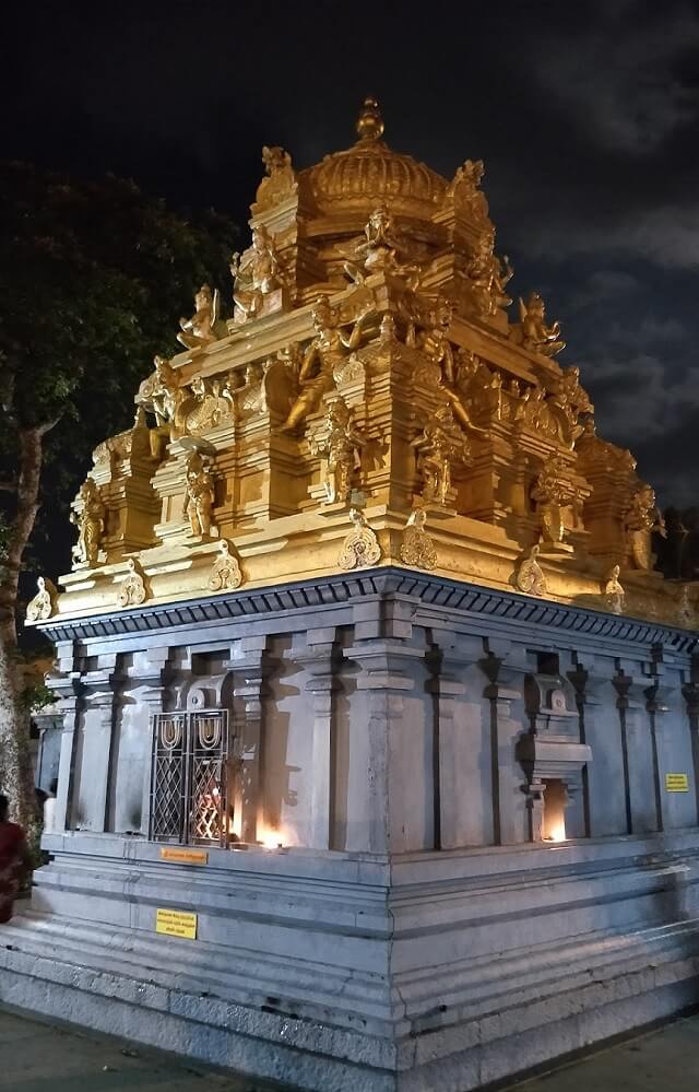 semmancheri srinivasa perumal shrine gopuram night-view