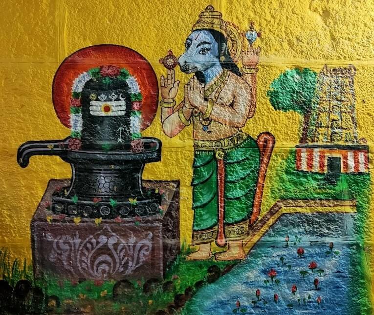 damal varaheeswarar temple painting