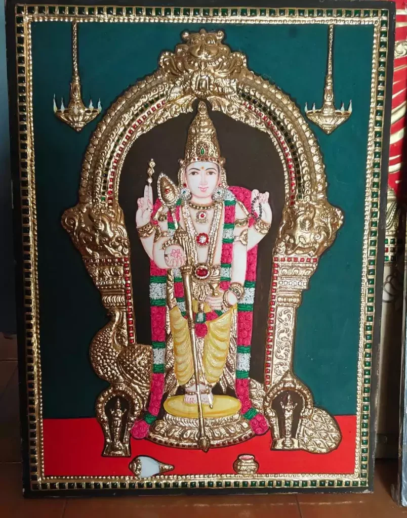 tanjore-painting-lord-murugan-30x24inches